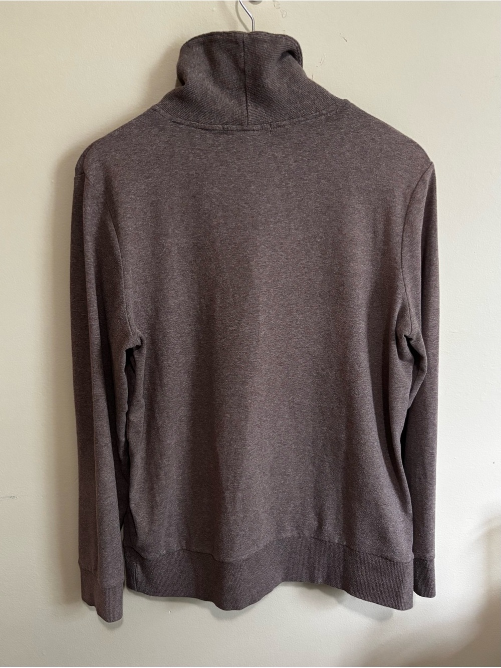 Banana Republic Chestnut Brown Shawl Collar Button Pullover Sweater L - Picture 7 of 8